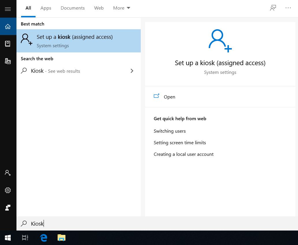 Setup Kiosk Mode (Windows Assigned Access) For Display NOW